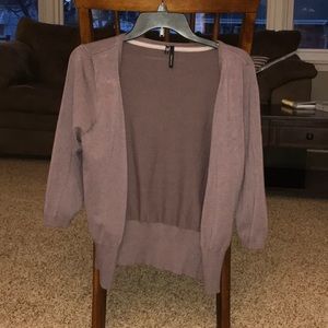 Grayish purple cardigan